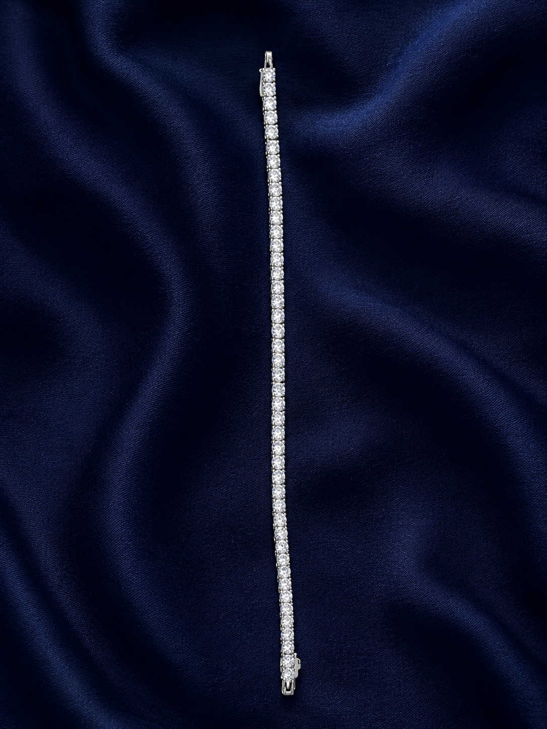 925 Sterling Silver 2mm Bracelet - Silver Finish - alternate view