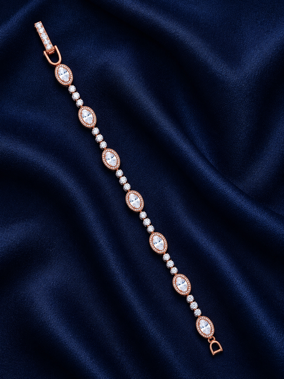925 Sterling Silver Classic Tennis Bracelet - Silver Finish - alternate view