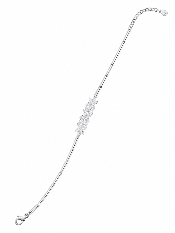 925 Sterling Silver Classic Tennis Bracelet - Silver Finish - alternate view