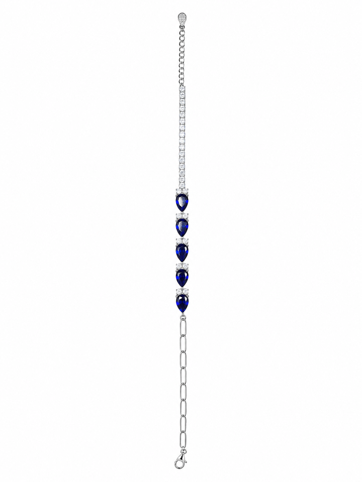 925 Sterling Silver Classic Tennis Bracelet - Silver Finish - alternate view
