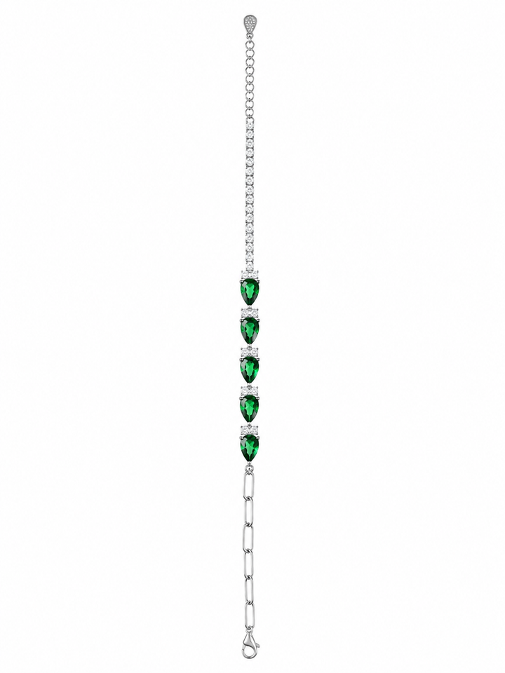 925 Sterling Silver Classic Tennis Bracelet - Silver Finish - alternate view