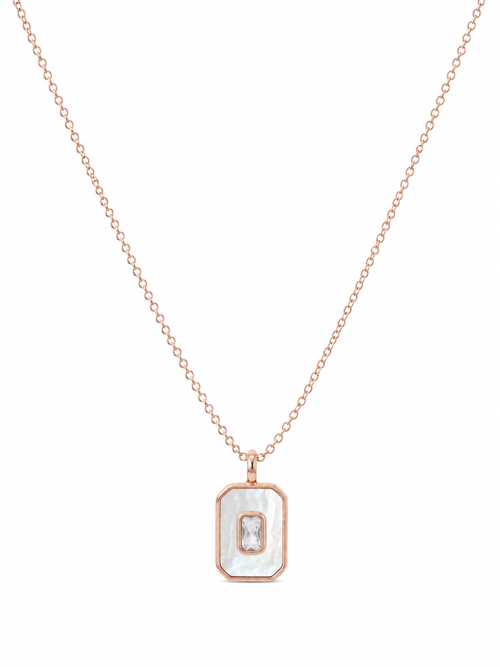 925 Sterling Silver Rose Gold Chain Pendant