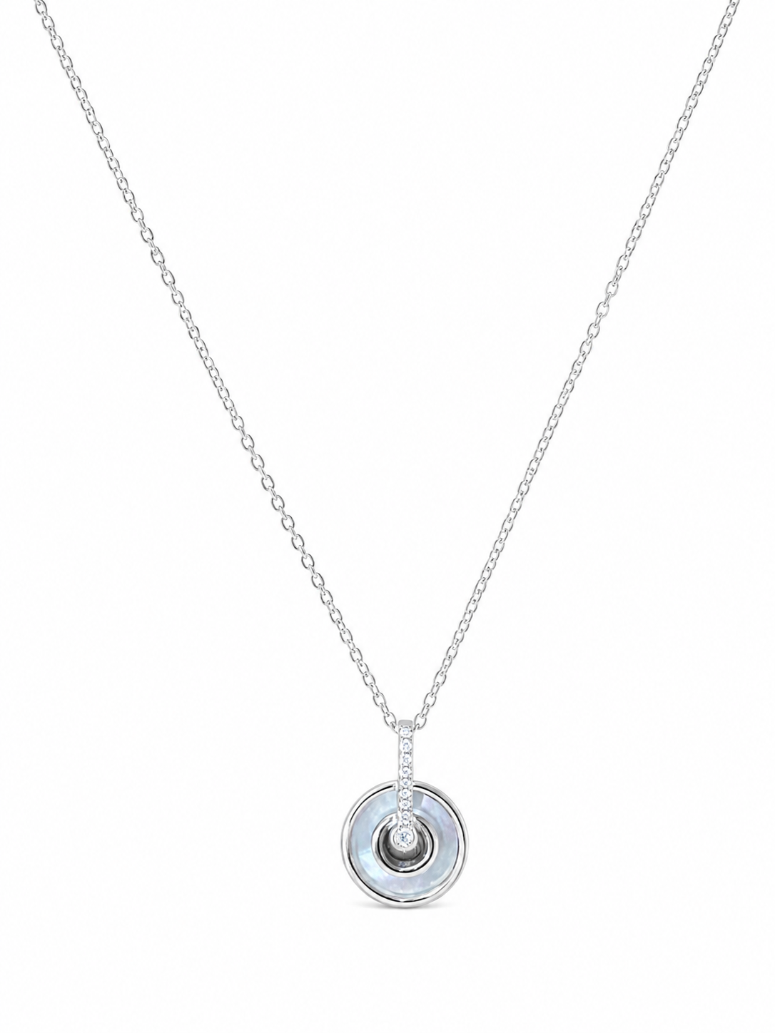 925 Sterling Silver Mixed Silver & Rose Gold Chain Pendant