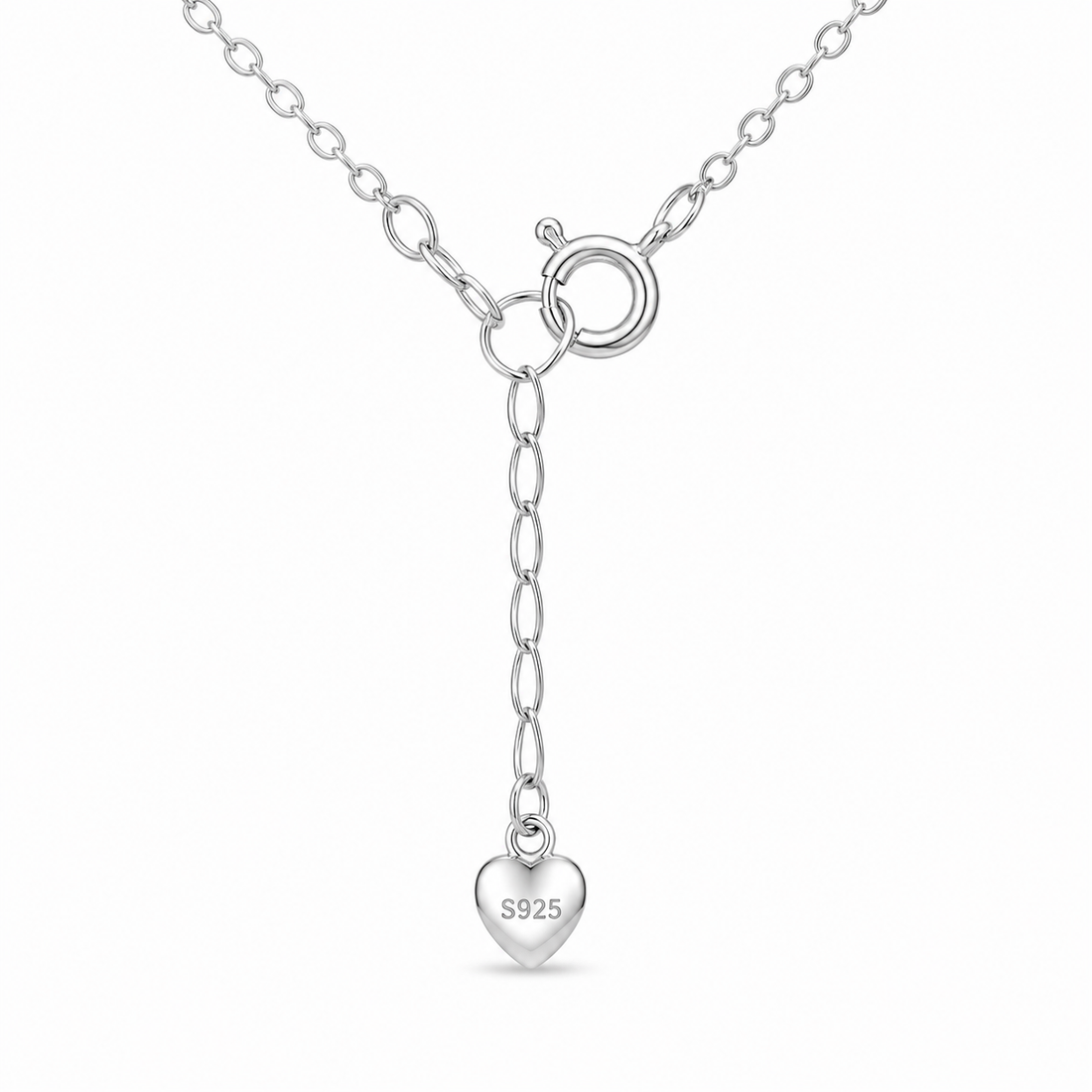 925 Sterling Silver Mixed Silver & Rose Gold Chain Pendant