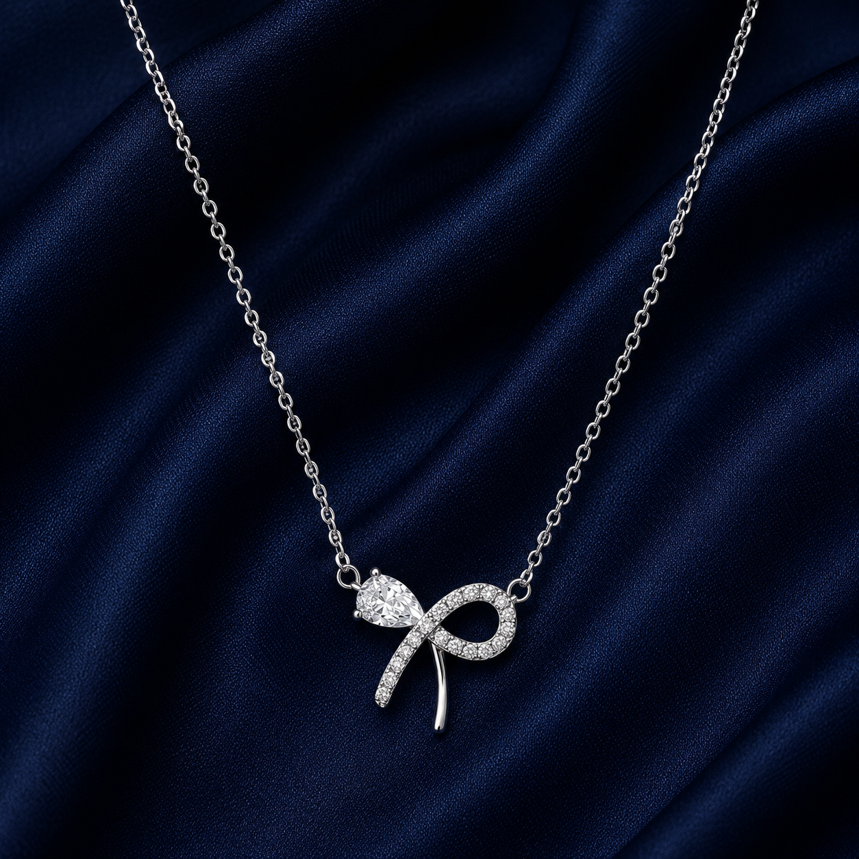 925 Sterling Silver Mixed Silver & Rose Gold Chain Pendant