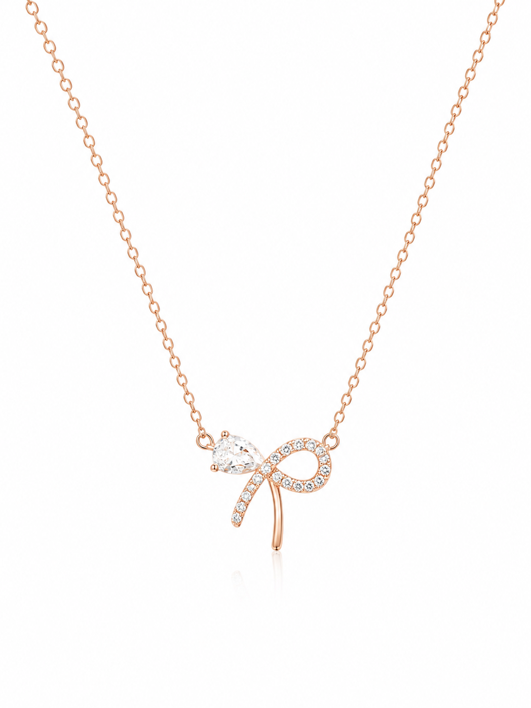 925 Sterling Silver Mixed Silver & Rose Gold Chain Pendant
