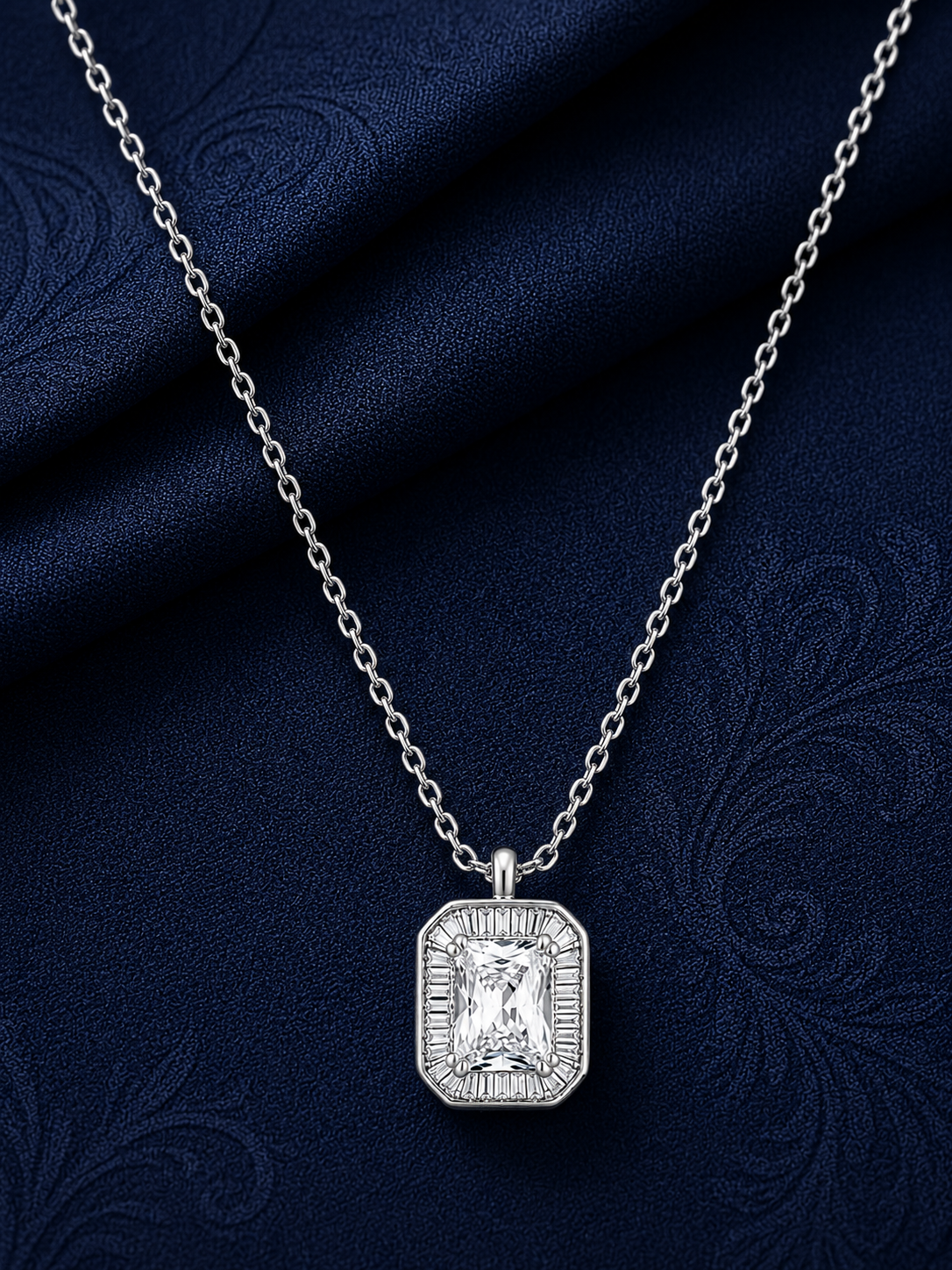 925 Sterling Silver Mixed Silver & Rose Gold Chain Pendant