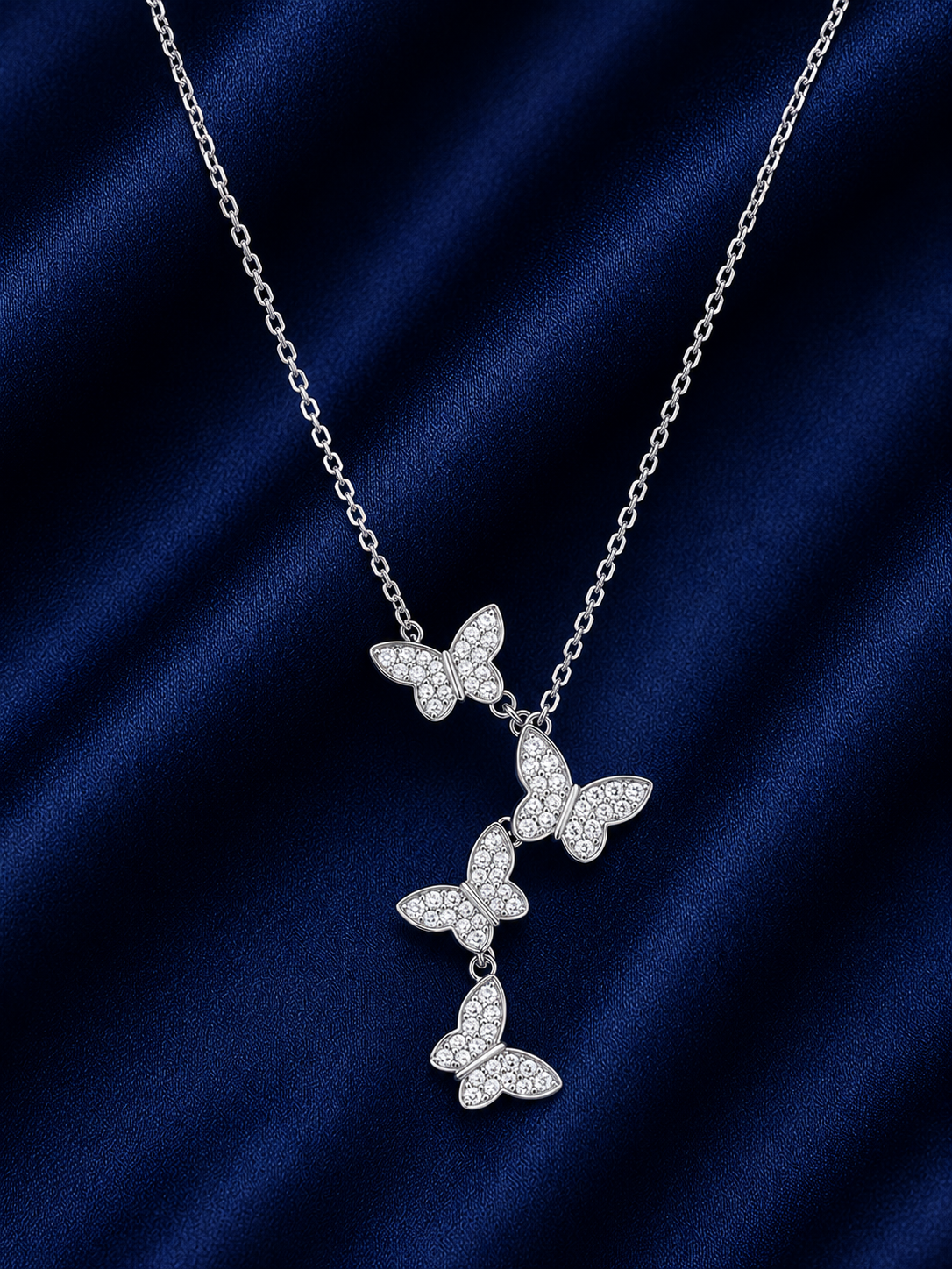 925 Sterling Silver Mixed Silver & Rose Gold Chain Pendant