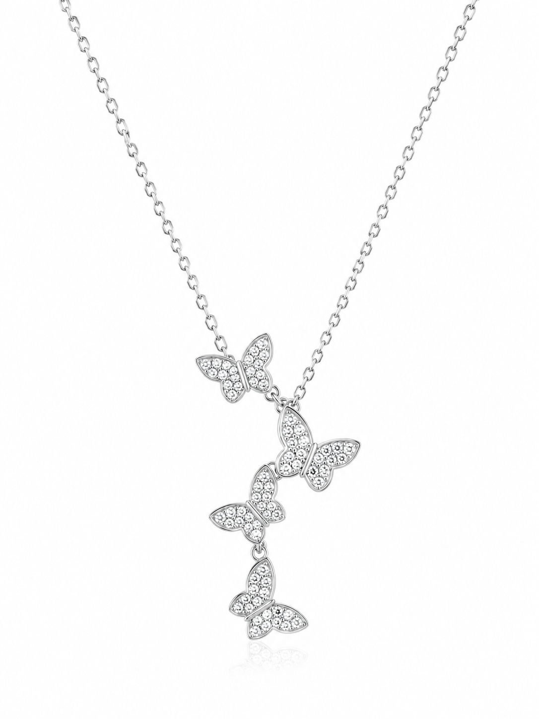 925 Sterling Silver Mixed Silver & Rose Gold Chain Pendant