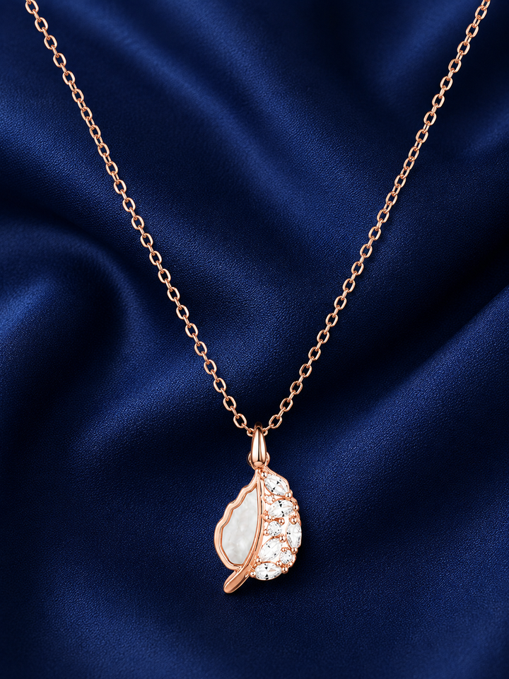 925 Sterling Silver Rose Gold Chain Pendant