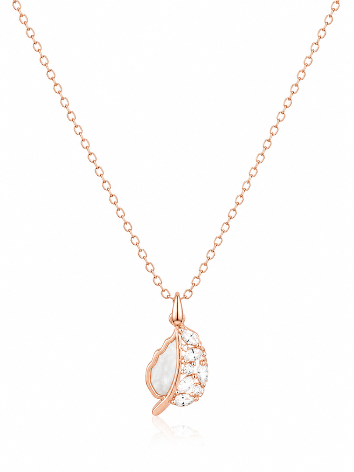 925 Sterling Silver Rose Gold Chain Pendant