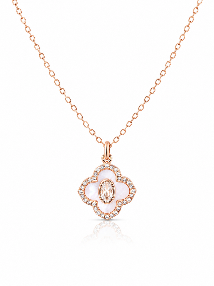 925 Sterling Silver Rose Gold Chain Pendant