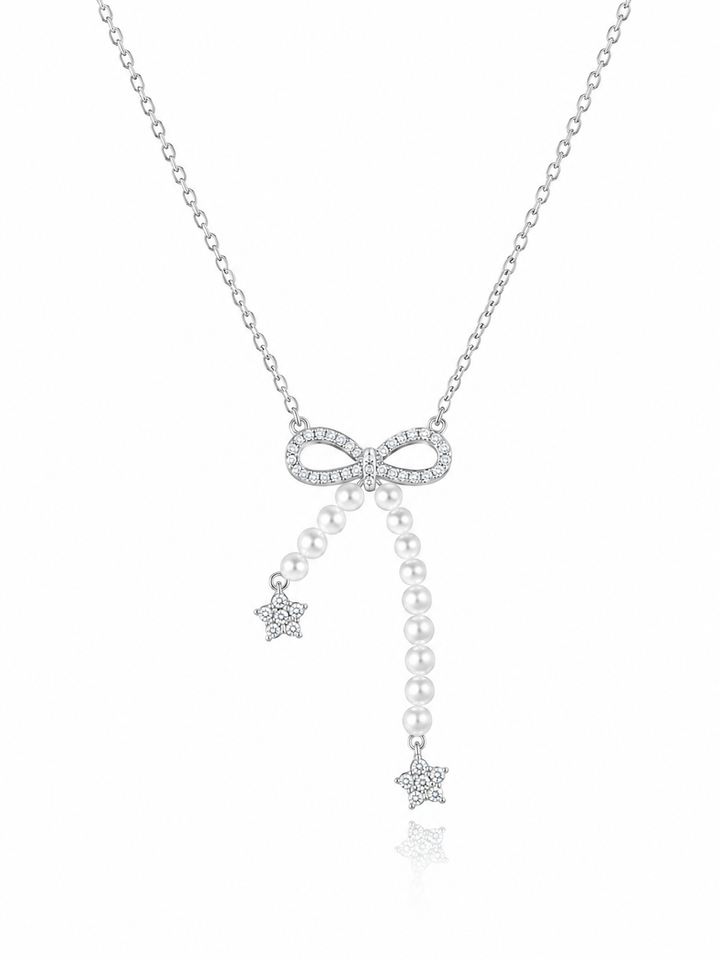 925 Sterling Silver Mixed Silver & Rose Gold Chain Pendant