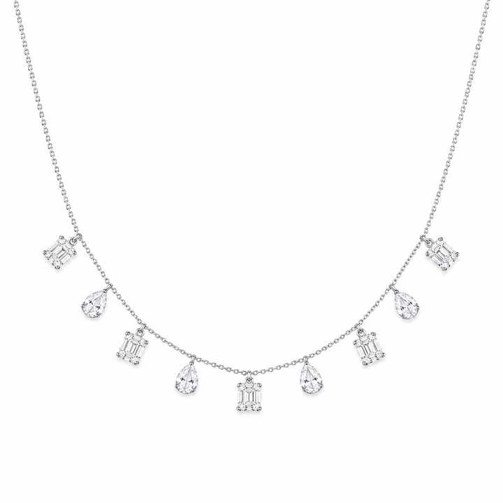 925 Sterling Silver Mixed Silver & Rose Gold Chain Pendant