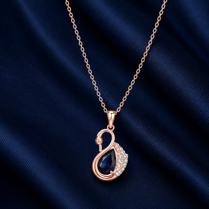 925 Sterling Silver Mixed Silver & Rose Gold Chain Pendant