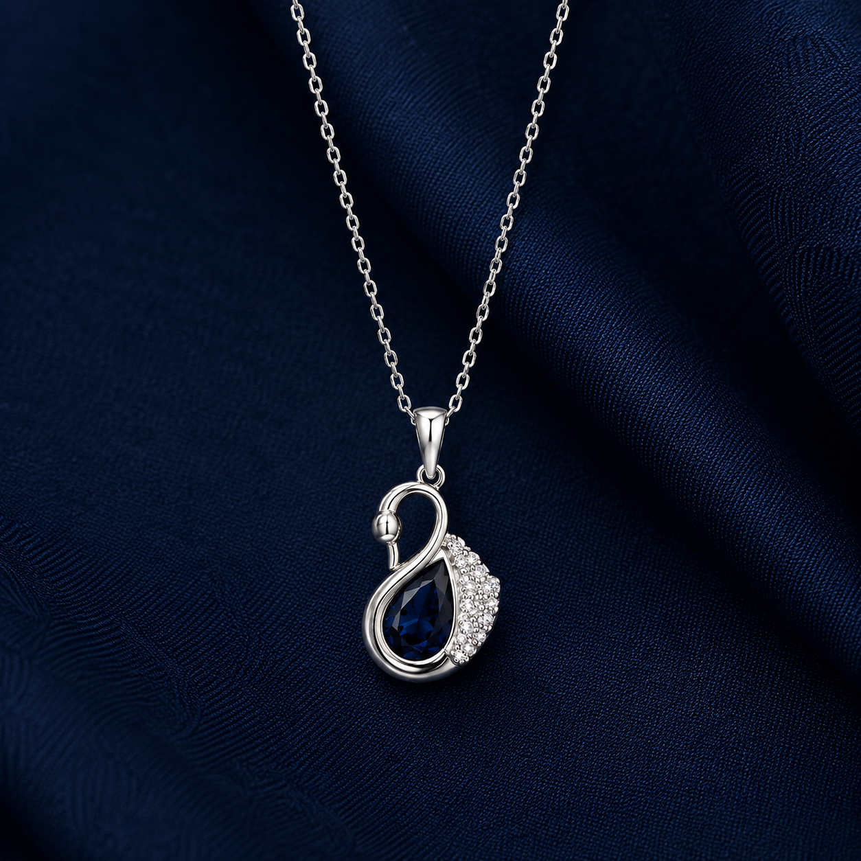 925 Sterling Silver Mixed Silver & Rose Gold Chain Pendant