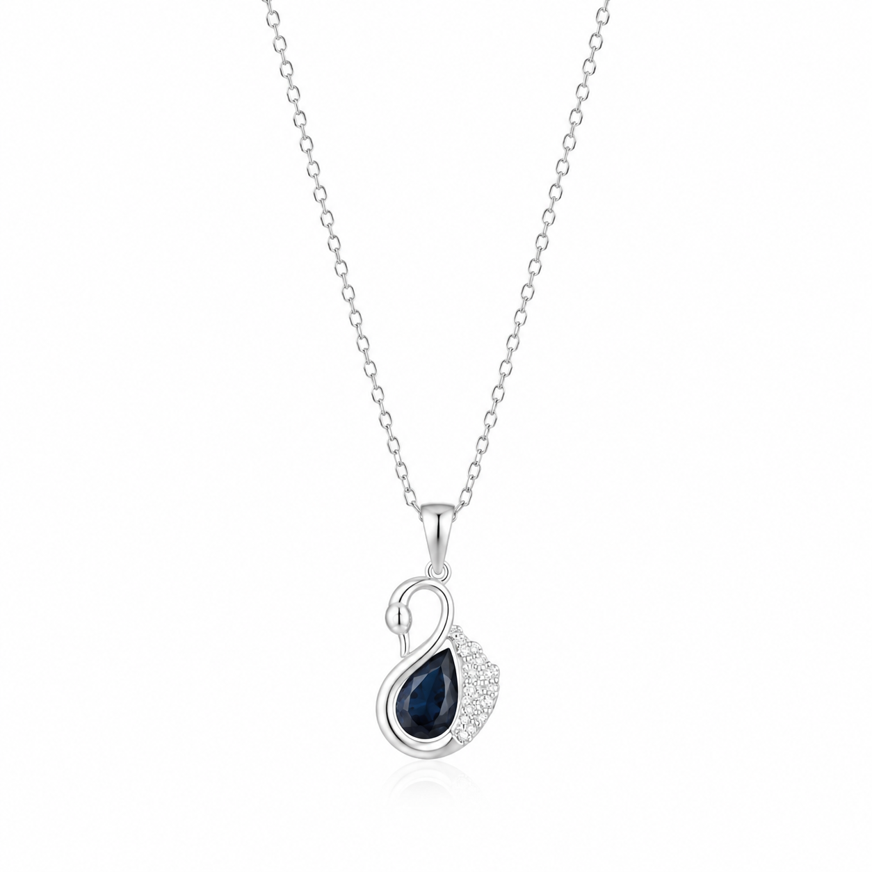 925 Sterling Silver Mixed Silver & Rose Gold Chain Pendant