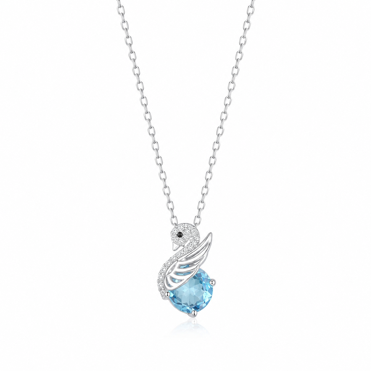 925 Sterling Silver Mixed Silver & Rose Gold Chain Pendant