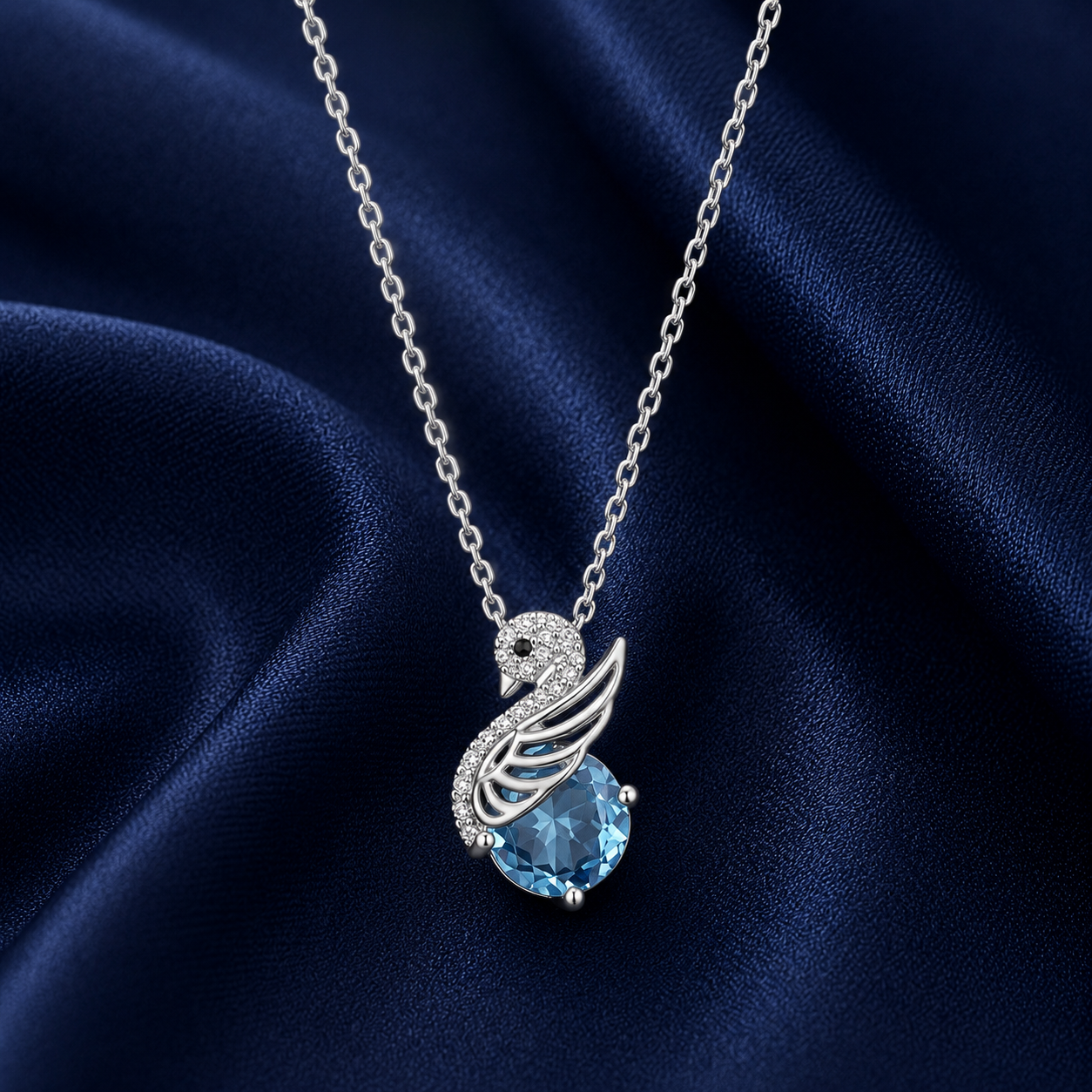 925 Sterling Silver Mixed Silver & Rose Gold Chain Pendant