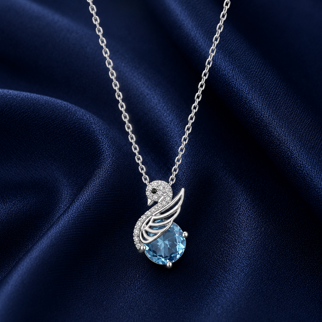 925 Sterling Silver Mixed Silver & Rose Gold Chain Pendant