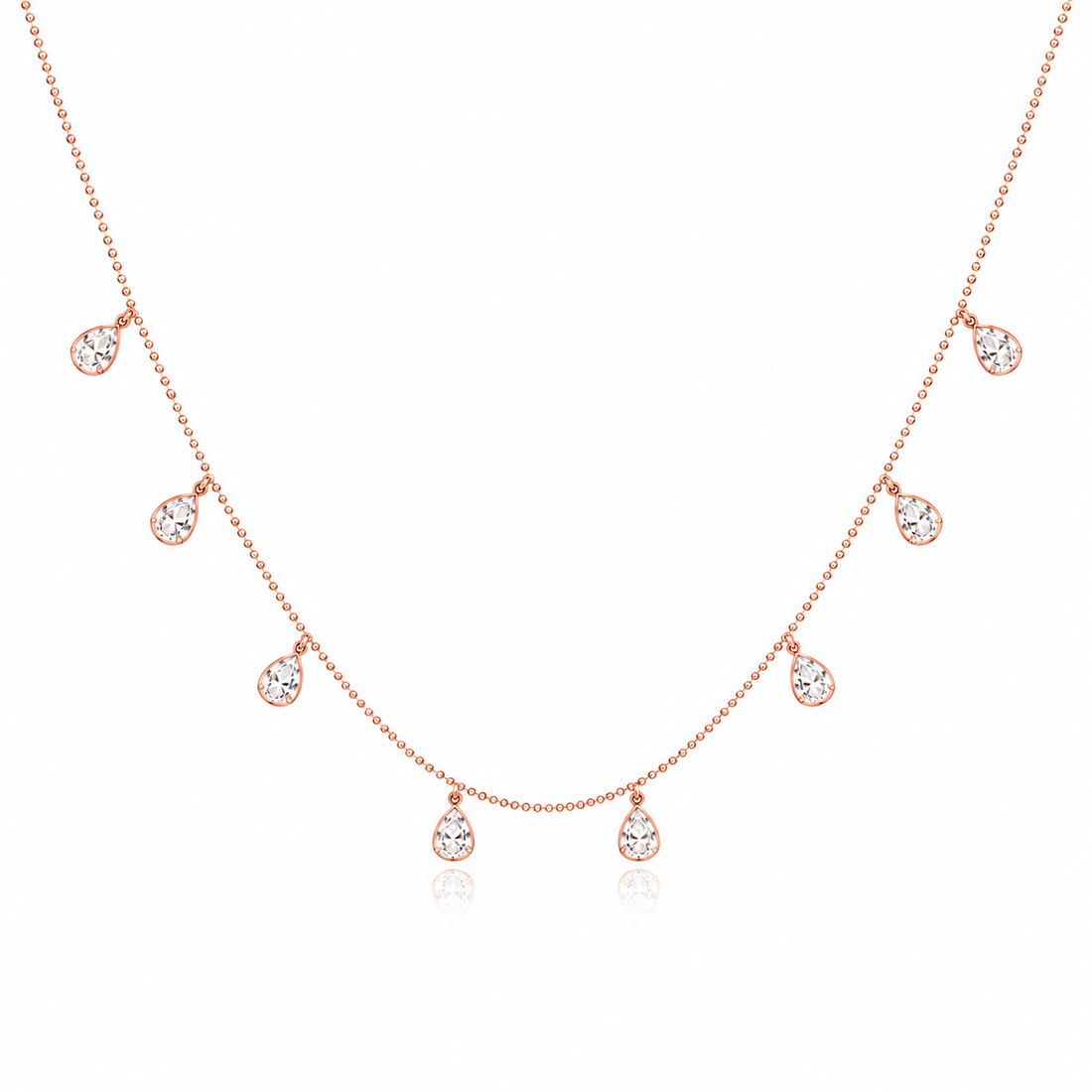 925 Sterling Silver Mixed Silver & Rose Gold Chain Pendant