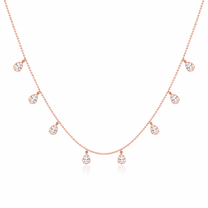 925 Sterling Silver Mixed Silver & Rose Gold Chain Pendant