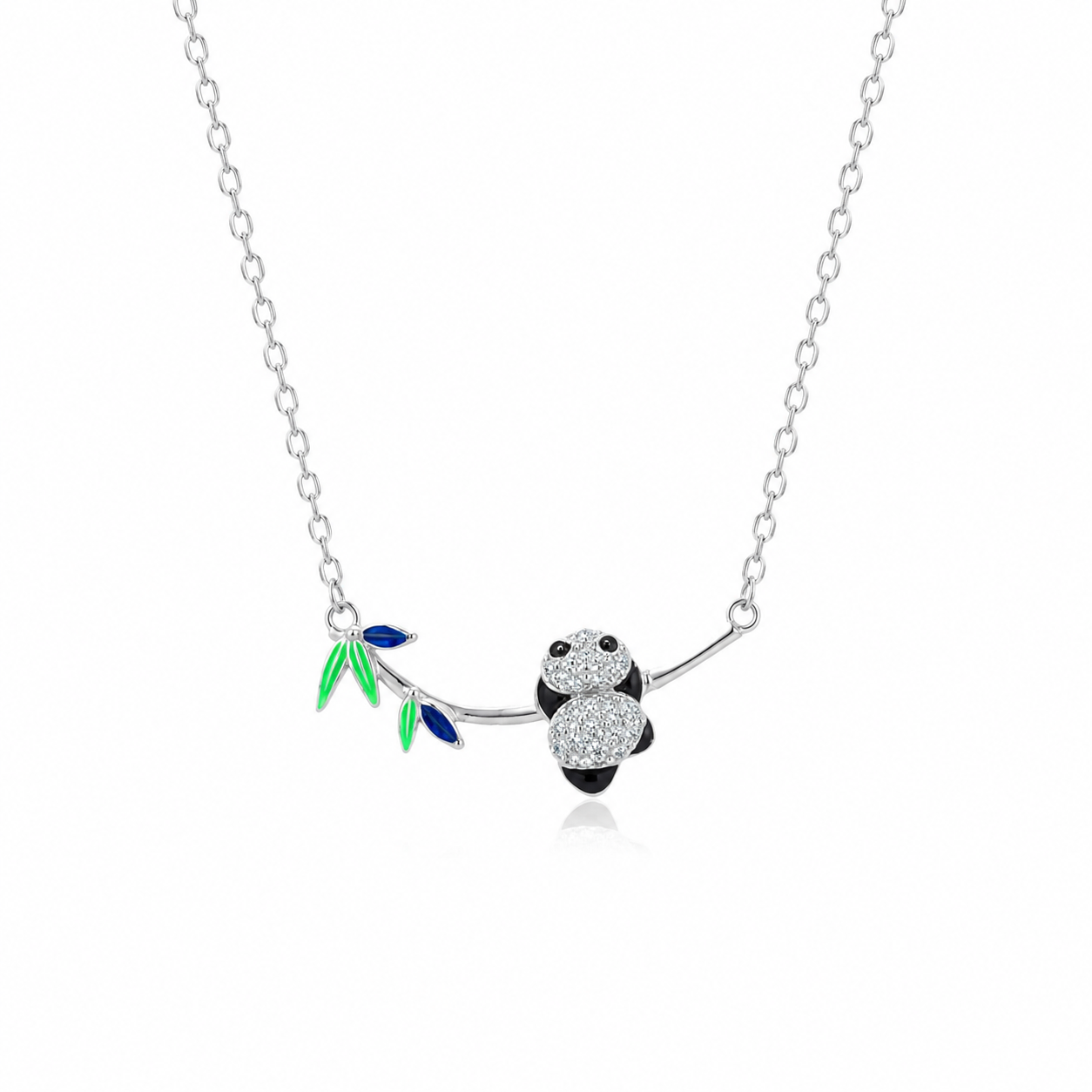925 Sterling Silver Mixed Silver & Rose Gold Chain Pendant