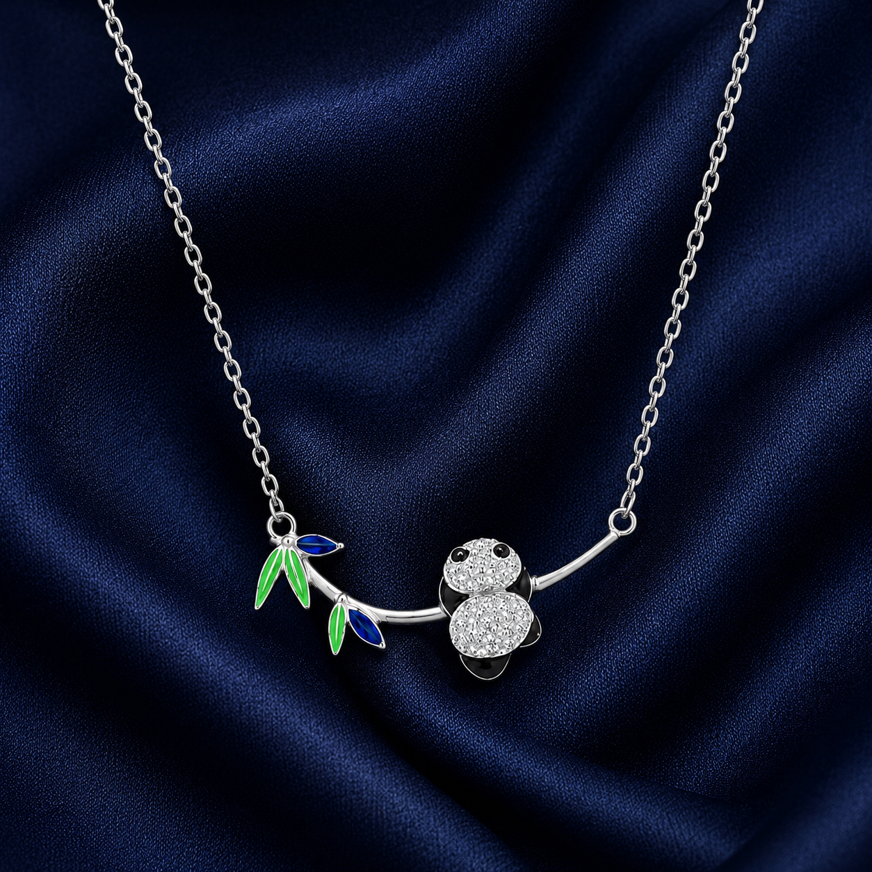 925 Sterling Silver Mixed Silver & Rose Gold Chain Pendant