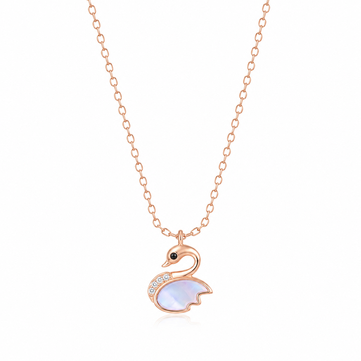 925 Sterling Silver Rose Gold Chain Pendant