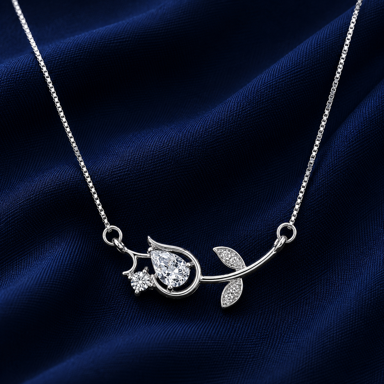 925 Sterling Silver Silver Chain Pendant – Tulip