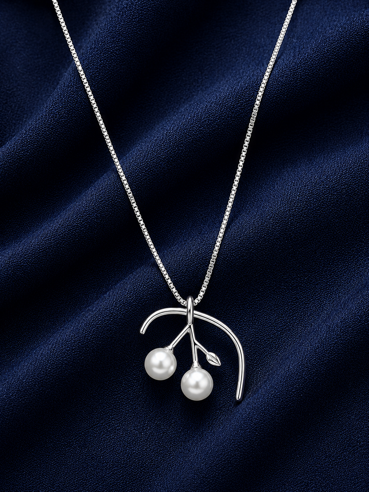 925 Sterling Silver Abstract Knot Pendant Necklace - Silver Finish - alternate view