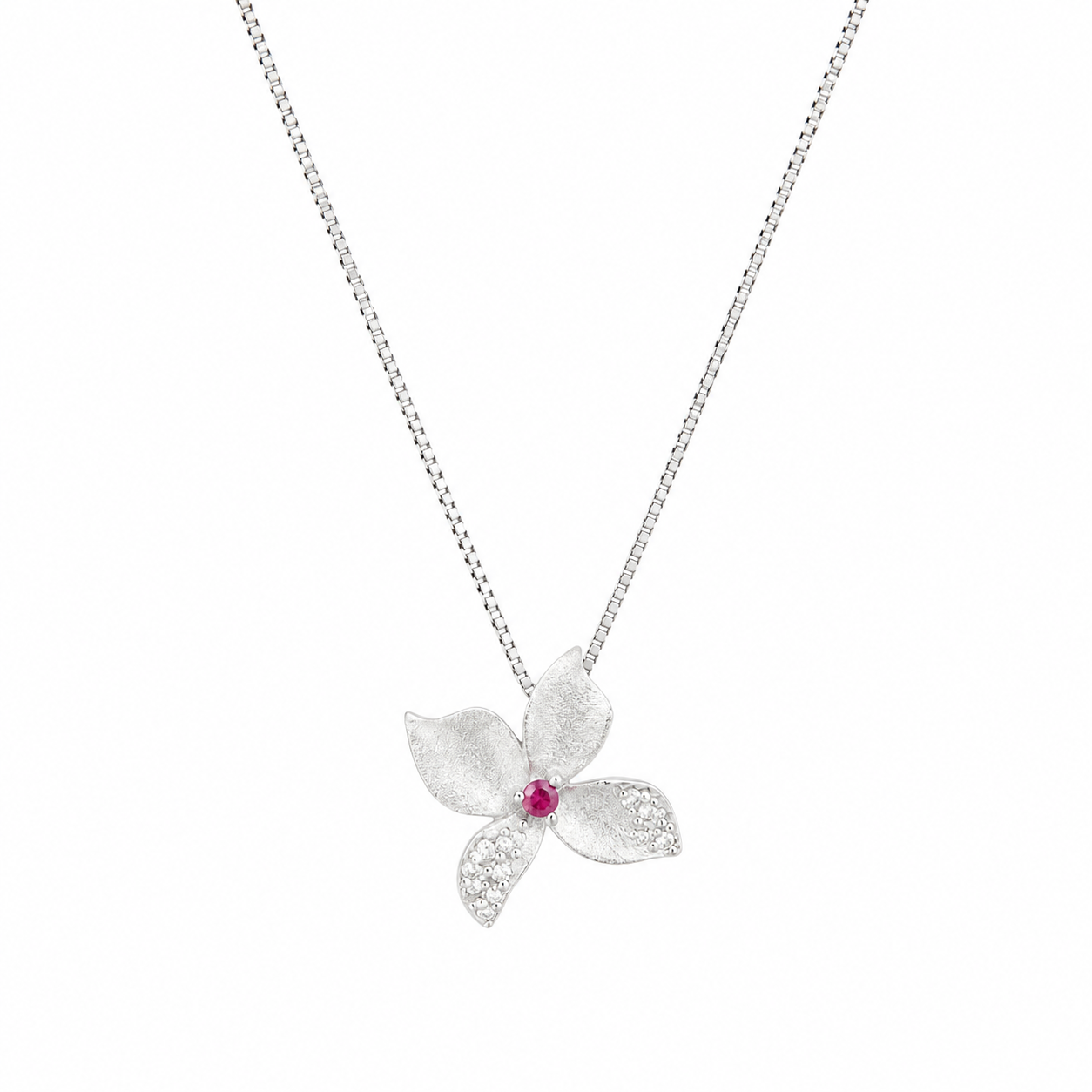 925 Sterling Silver Dragonfly Pendant Necklace - Silver Finish - front view