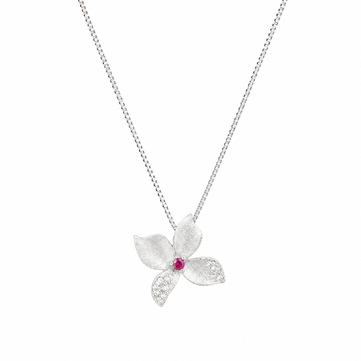 925 Sterling Silver Dragonfly Pendant Necklace - Silver Finish - front view