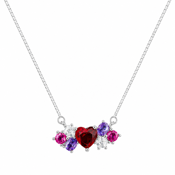 925 Sterling Silver Multicolor Butterfly Pendant Necklace - Silver Finish - alternate view