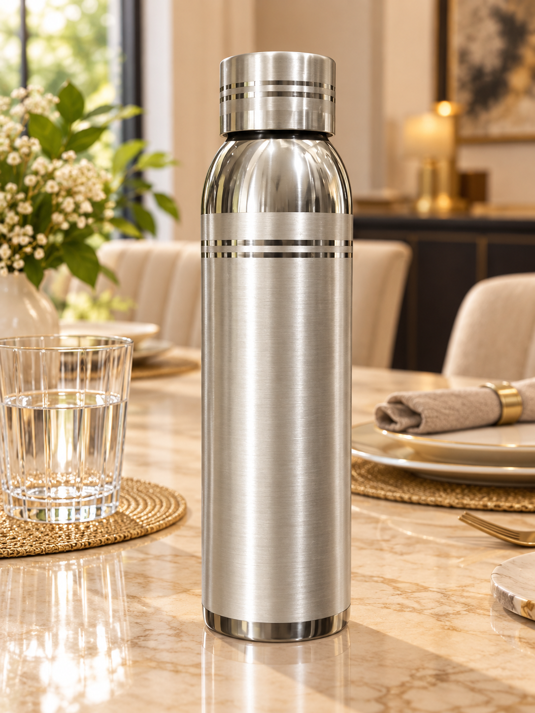 Pure Silver Classic Water Bottle - 23 cm - Image 4