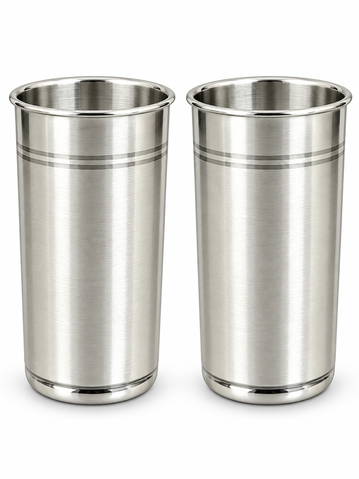 Pure Silver Classic Drinking Glass Set of 2 - Image 1
