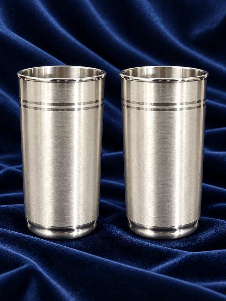 Pure Silver Classic Drinking Glass Set of 2 - Image 2