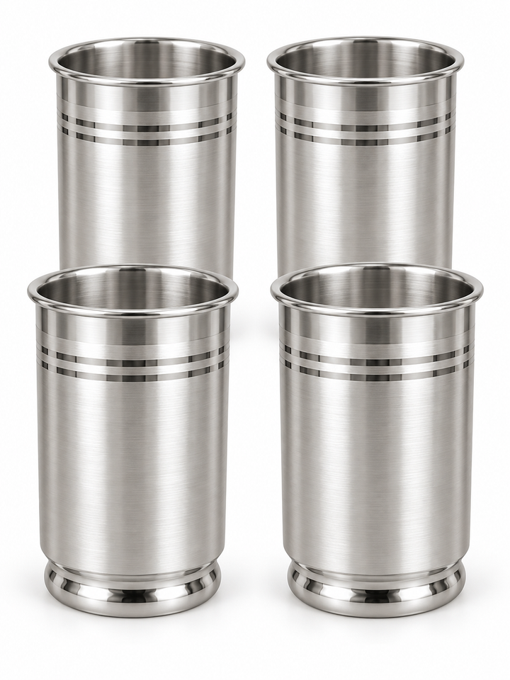 Pure Silver Classic Drinking Glass Set of 4 - Image 1