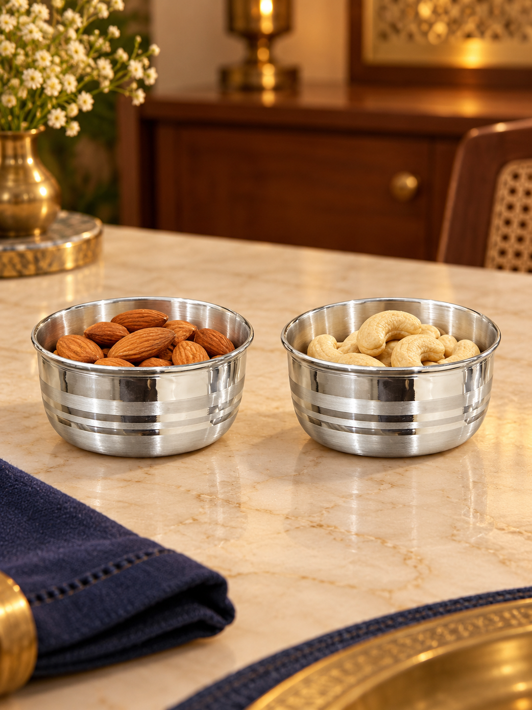 Pure Silver Bowl Set of 2 - Image 4