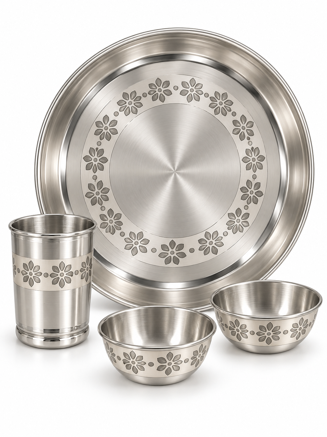 Pure Silver Kids Dinner Set - DI014 - Image 1