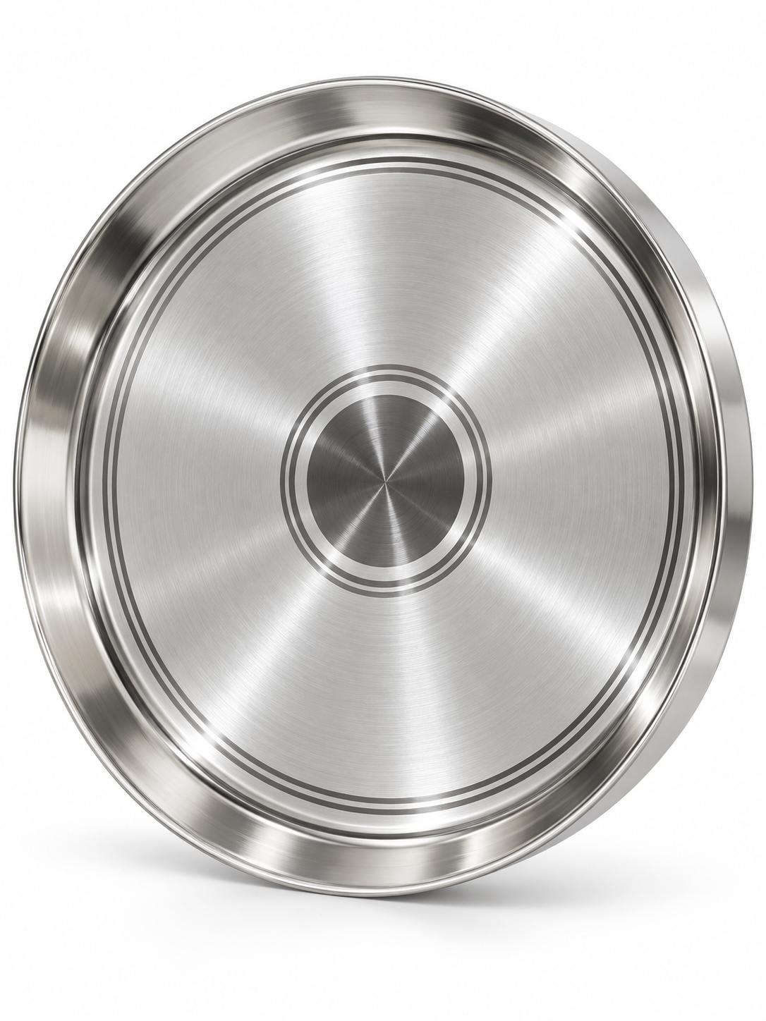 Pure Silver Round Dining Plate - DI015 - Image 1