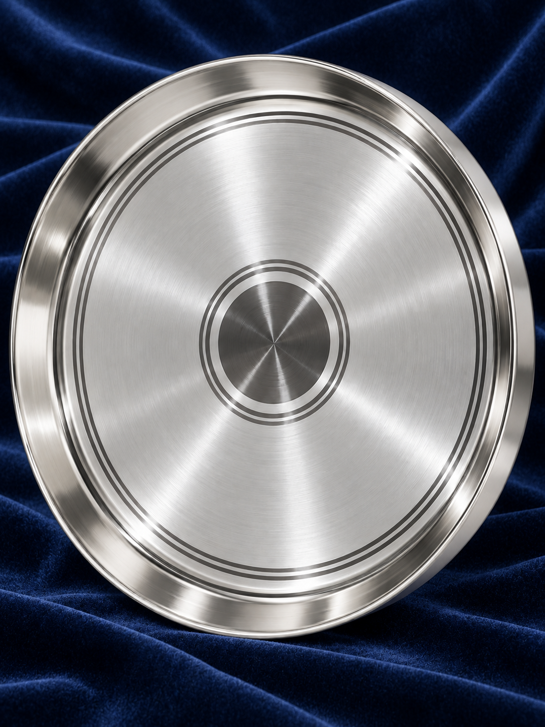 Pure Silver Round Dining Plate - DI015 - Image 2