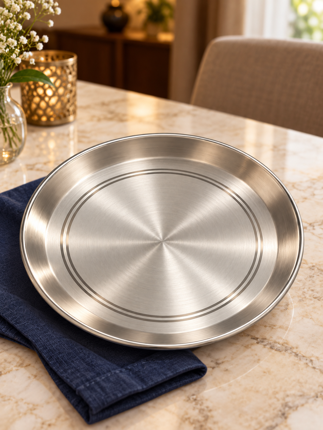 Pure Silver Classic Dining Plate - DI016 - Image 4