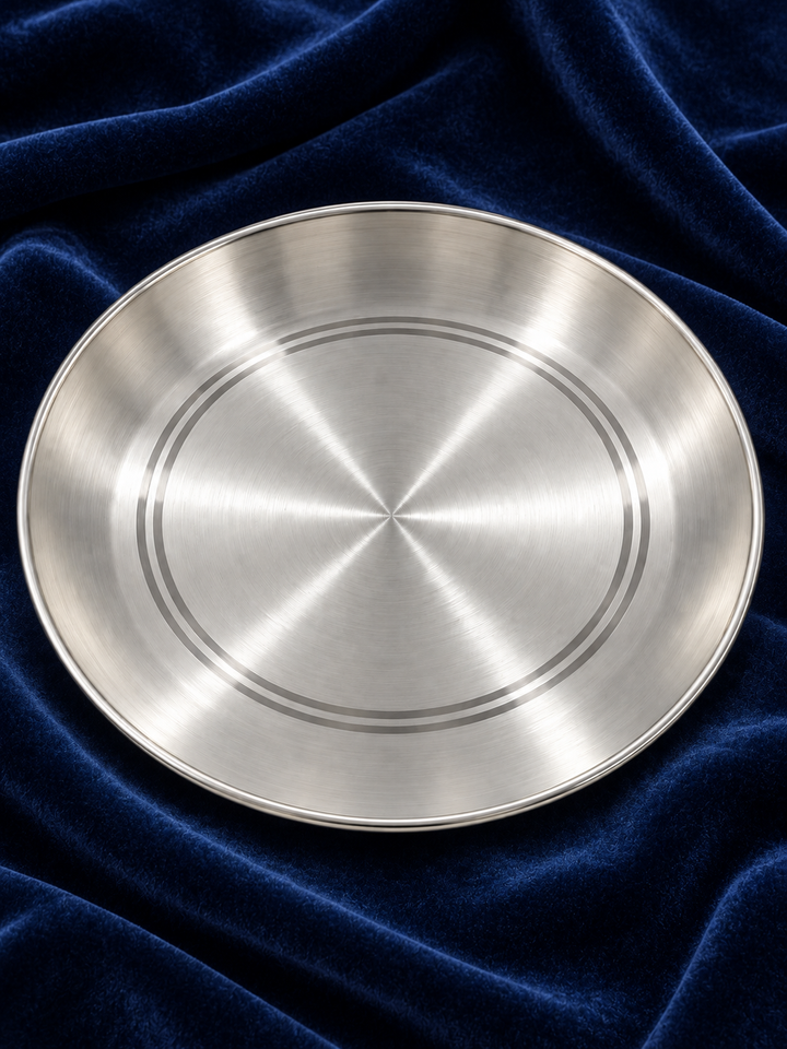Pure Silver Dining Plate - DI017 - Image 2