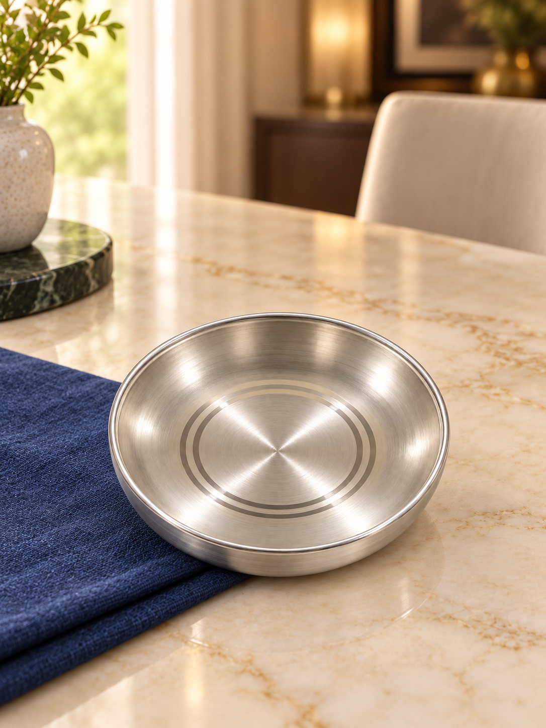 Pure Silver Small Dining Plate - DI019 - Image 4