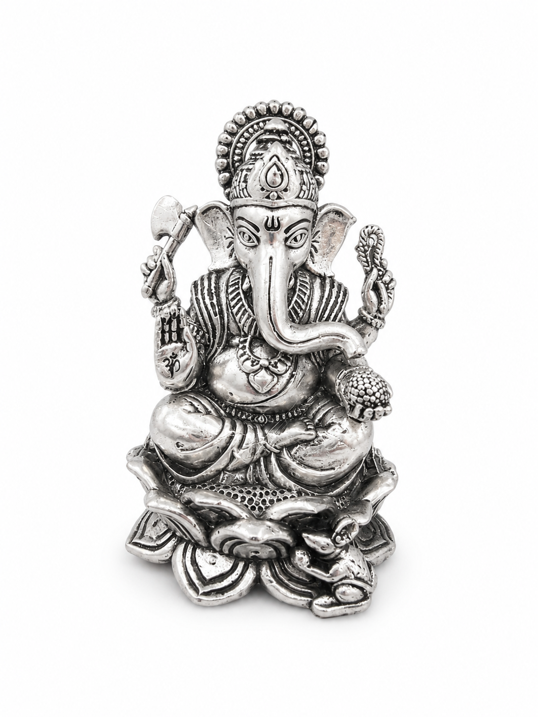 925 Sterling Silver Ganesha Idol – Traditional Pooja & Gifting Murti - image 1