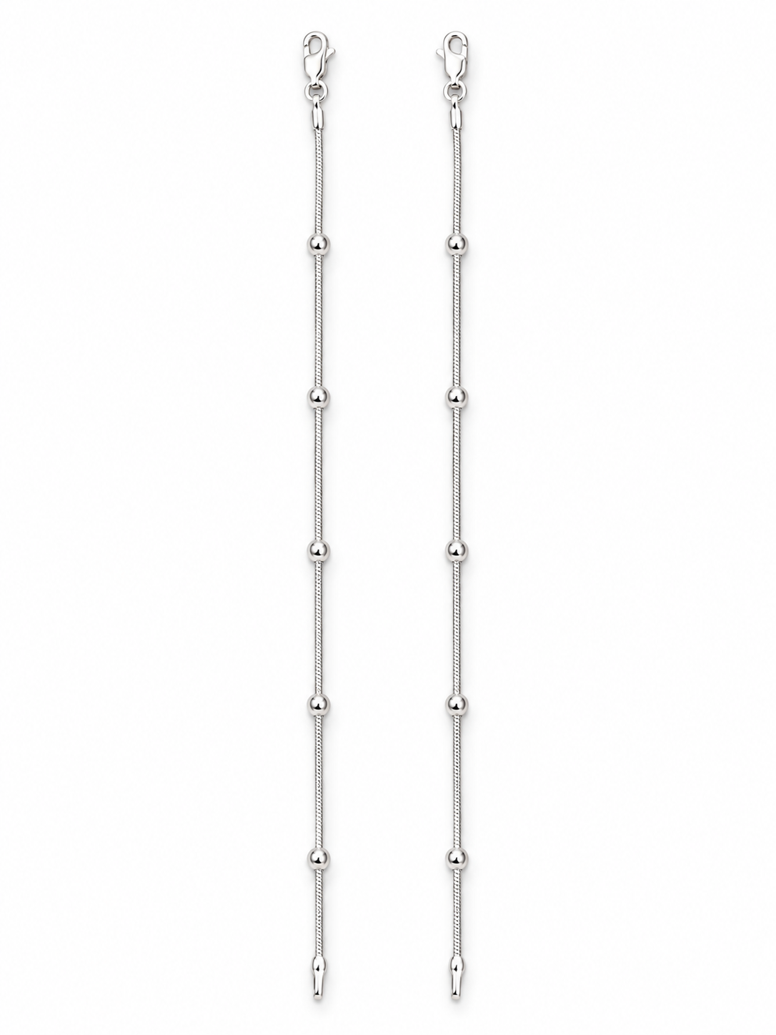 925 Sterling Silver Kids Payal with Beaded Design – Pair