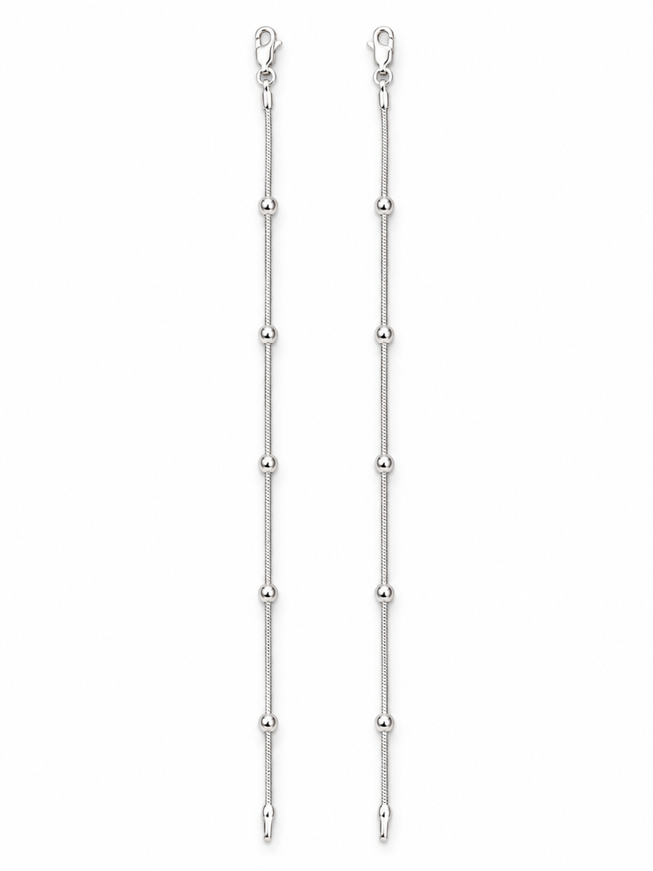 925 Sterling Silver Kids Payal with Beaded Design – Pair
