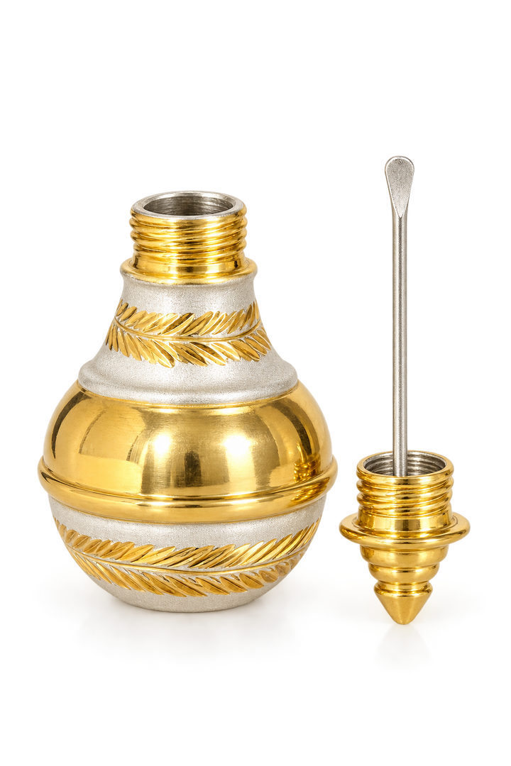 Two-Tone Silver Surma Dani with Applicator