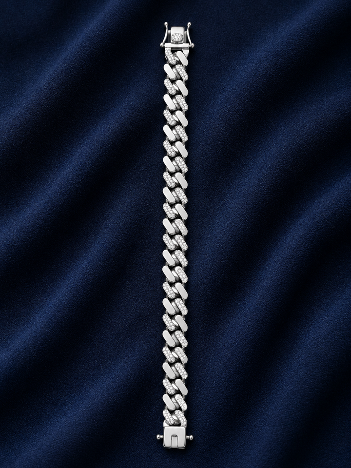 925 Sterling Silver Statement Link Bracelet for Men
